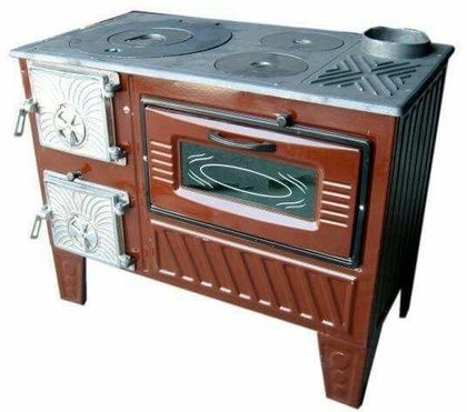 Отопительно-варочная печь МастерПечь ПВ-03 с духовым шкафом, 7.5 кВт в Челябинске