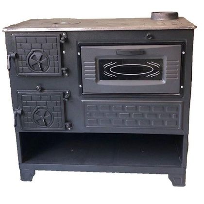 Отопительно-варочная печь МастерПечь ПВ-05 с духовым шкафом, 8.5 кВт в Челябинске