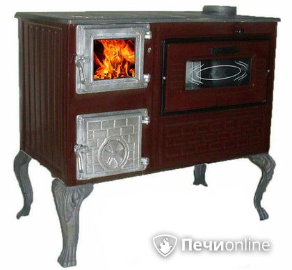 Отопительно-варочная печь МастерПечь ПВ-06 с духовым шкафом, 7.5 кВт в Челябинске