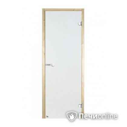 Дверь для бани Harvia Стеклянная дверь для сауны 7/19 коробка сосна сатин D71905М в Челябинске